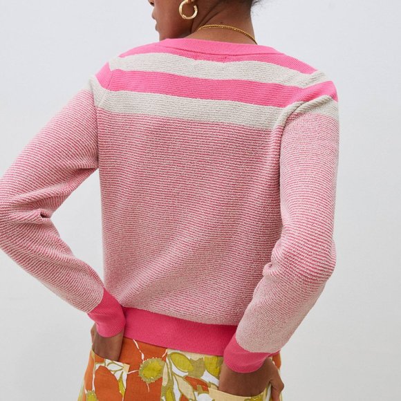 HTF Anthropologie Maeve Paulina Striped Sweater - Picture 5 of 7